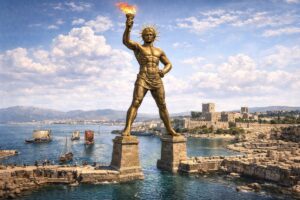 Colosul din Rodos - reprezentare artistică
